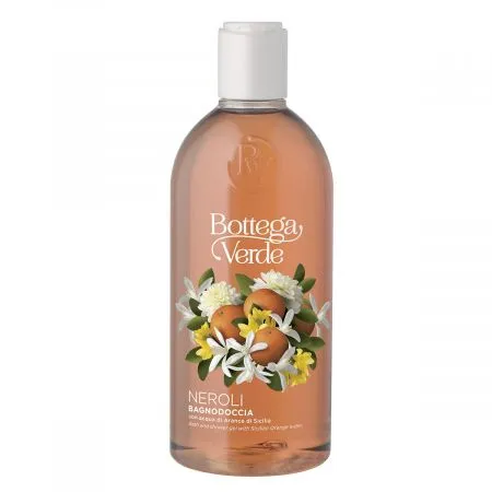 Gel de dus cu aroma de flori de portocal, 400 ml, Bottega Verde