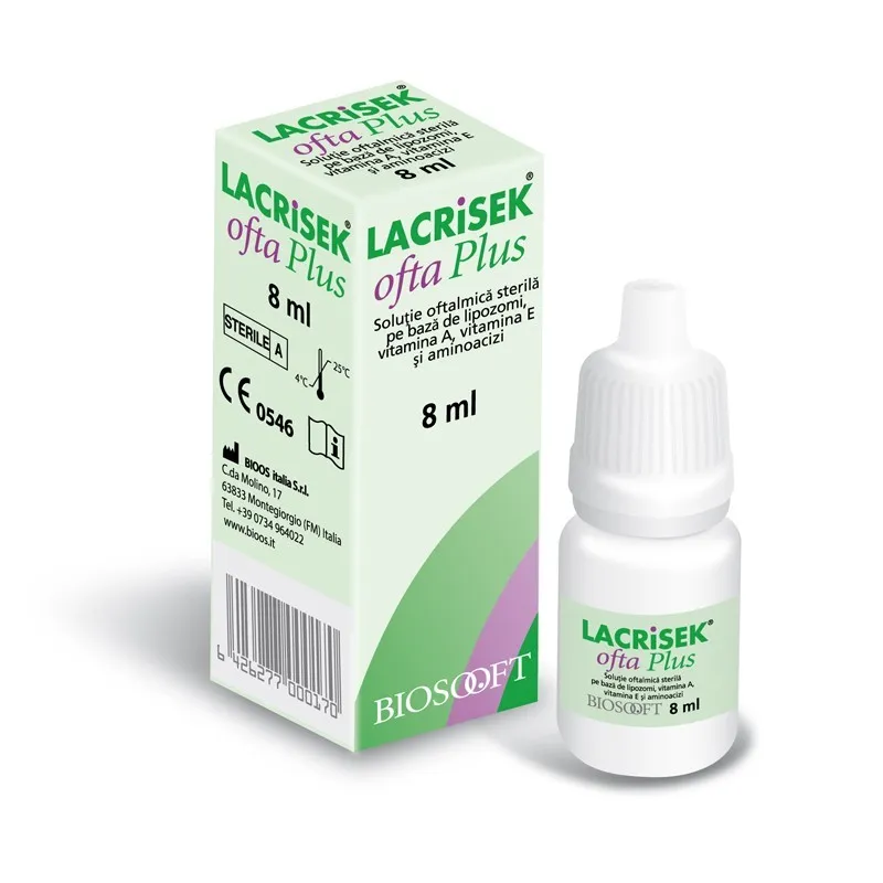 LACRISEK OFTA PLUS PICATURI OFTALMICE  X 8 ML