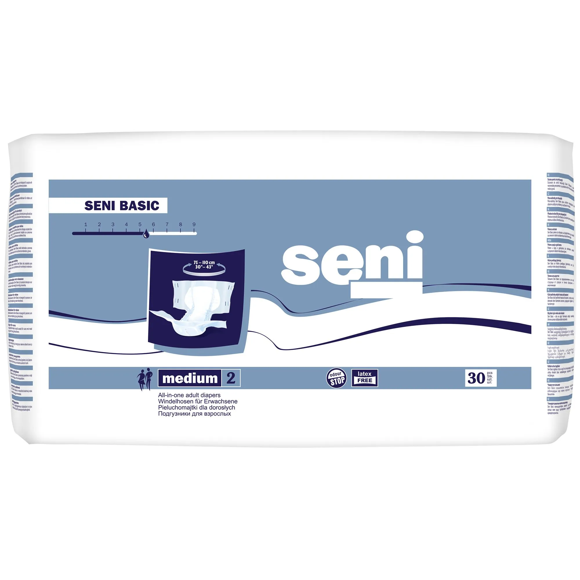 SENI-adulti NR.2 Mediu BASIC , 30 bucati