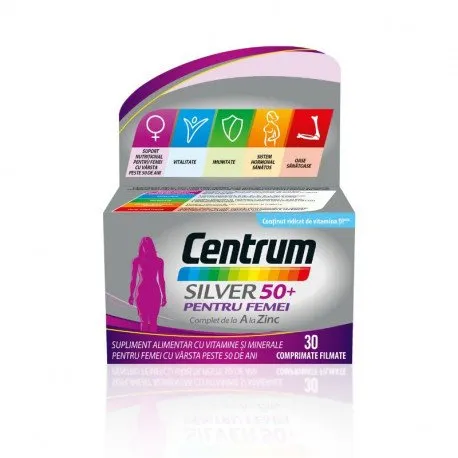 Centrum Silver 50+ pentru femei, 30 comprimate