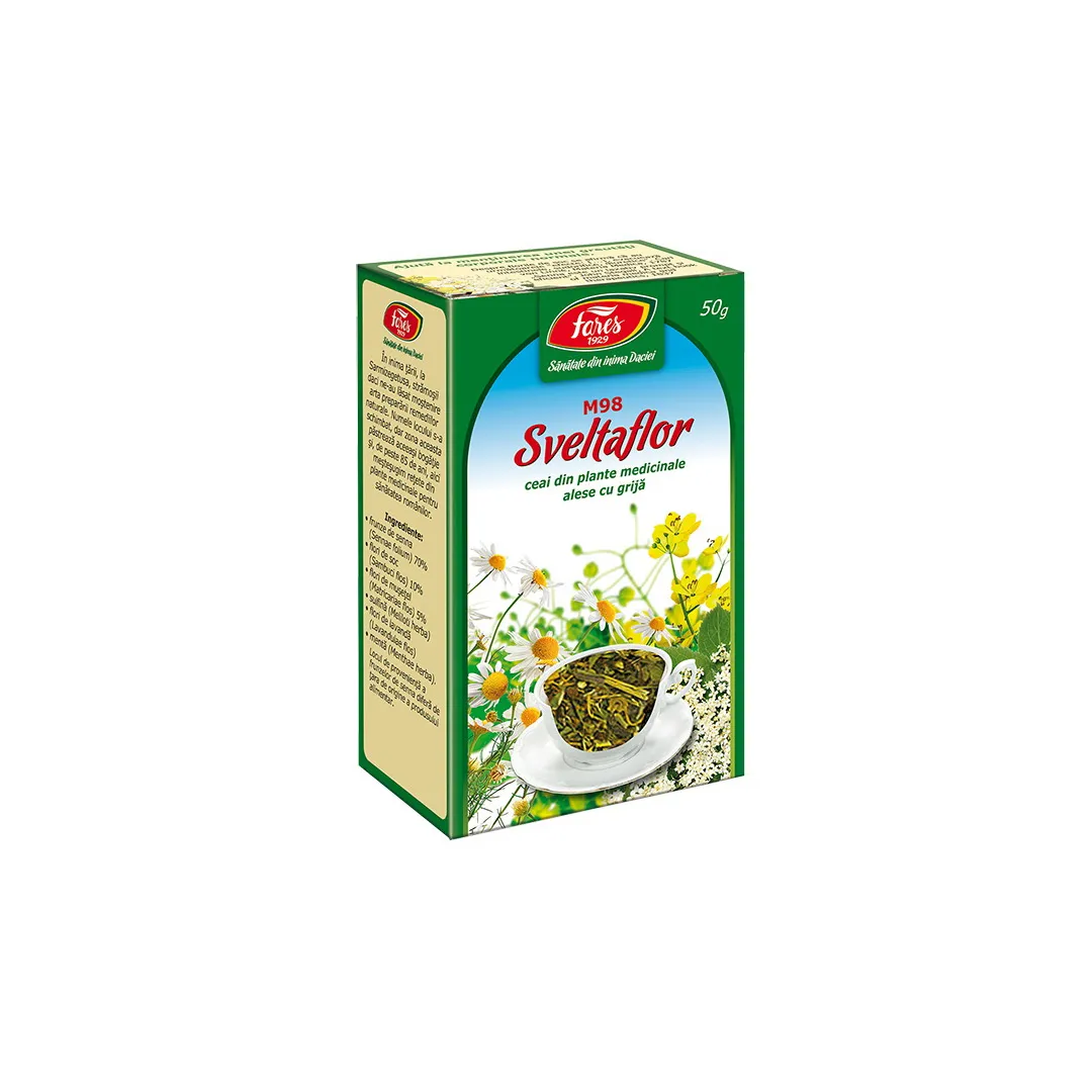 Ceai Sveltaflor, M98, 50 g, Fares