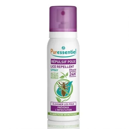Spray Repelent anti-paduchi, 75 ml, Puressentiel