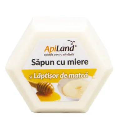 Sapun cu miere si laptisor de matca x 100g (ApiLand)