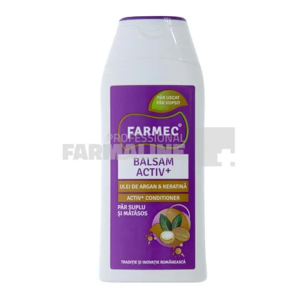 Farmec Balsam Activ + Ulei argan si Keratina 200 ml