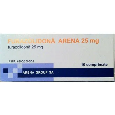 FURAZOLIDONA 25MG CT*10CPR ARENA