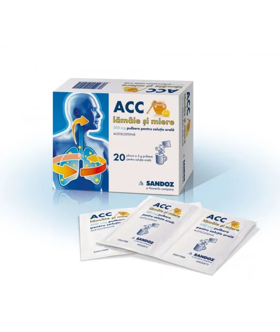 ACC lamaie si miere 200mg pb.sol.or 20pl