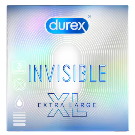 Durex invisible XL x 3 bucati