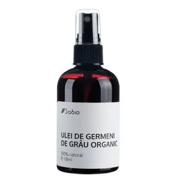 Ulei de germeni de grau organic, 118ml, Sabio