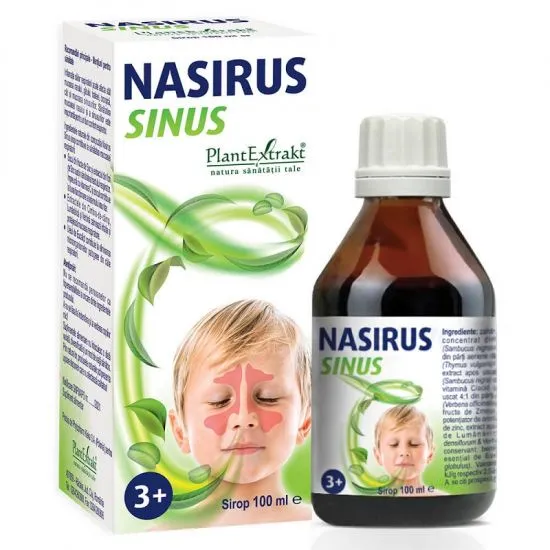 PlantExtrakt Nasirus Sinus sirop, +3 ani x 100ml
