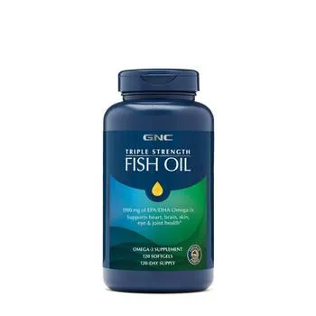 Ulei de peste Triple Strength Fish Oil Mini, 120 capsule, GNC