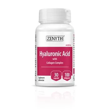 Hyaluronic Acid cu Collagen Complex, 30 capsule, Zenyth