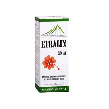 Etralin extract din flori de trifoi rosu, 30 ml, Carpatica Plant Extract