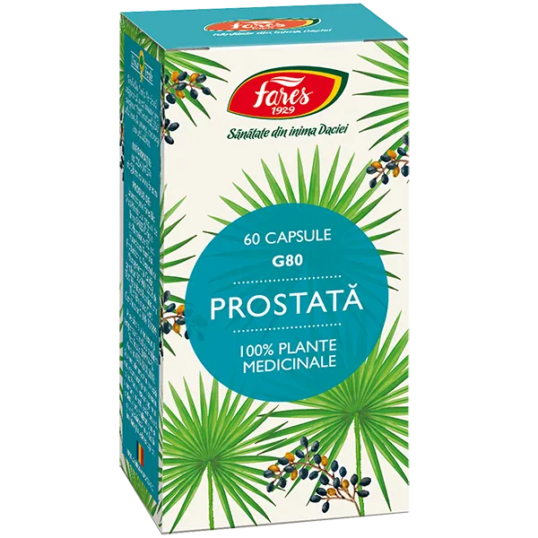 Prostata, G80, 60 capsule, Fares