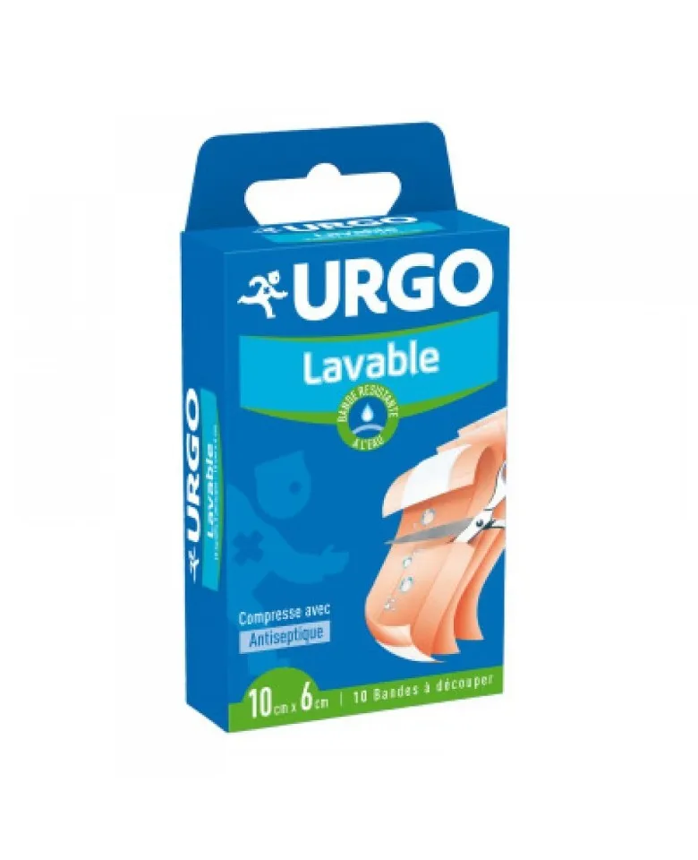 URGO LEUCOPLAST LAVABIL 10X6CM X 10BUC