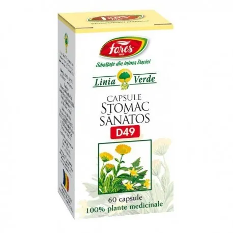 Stomac sănătos, D49, 60 capsule, Fares
