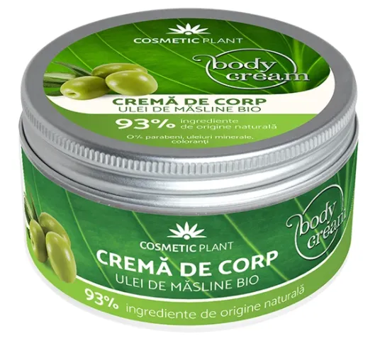 Crema corp cu ulei de masline bio, 200 ml, Cosmetic Plant