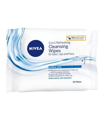 Nivea 81121 Servetele demachiante revigorante 3 in 1 ten normal 25 bucati