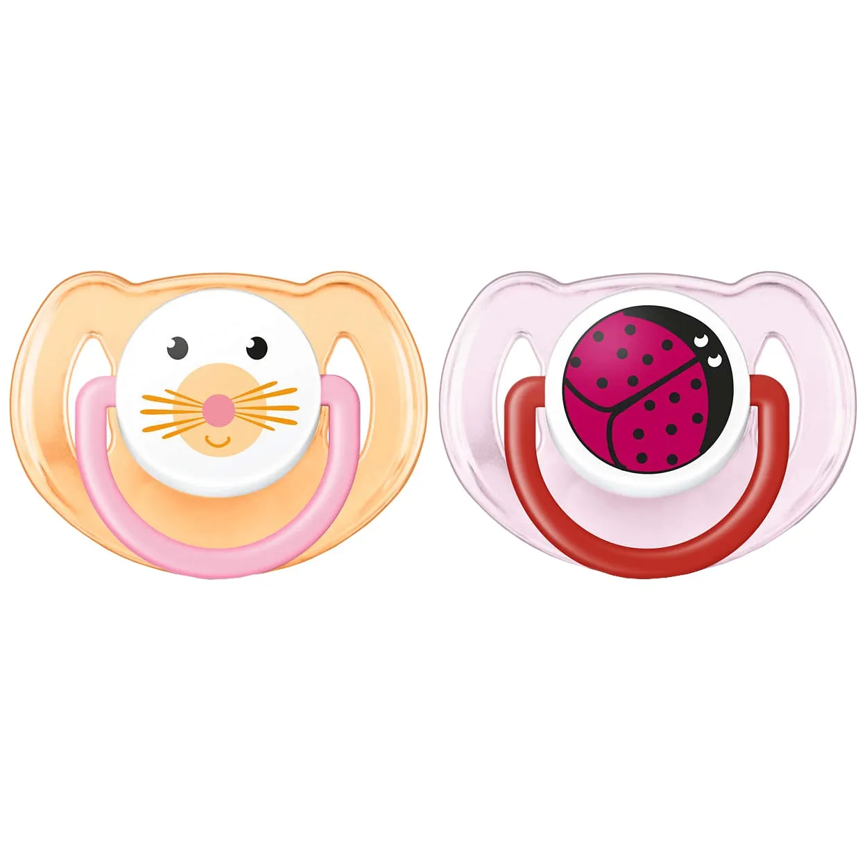 AVENT Suzete Soft Silicone, 6-18 luni, SCF182/15, 2 bucati (buburuza)
