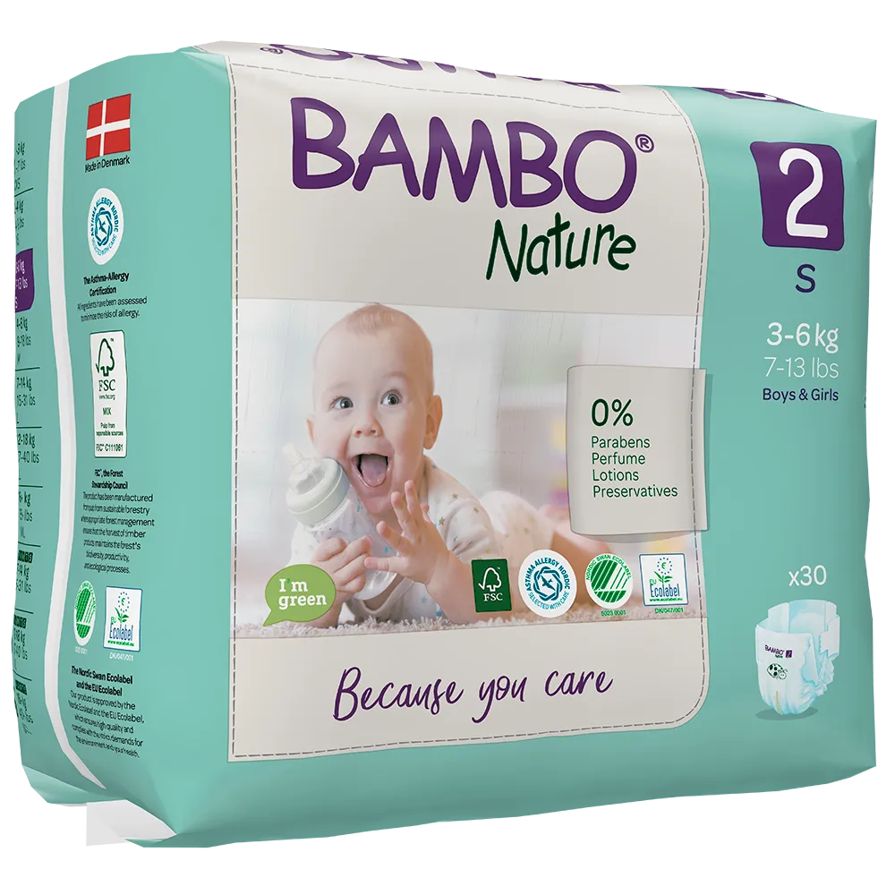 Bambo Nature scutece nr 2 (3-6kg) x 30 buc