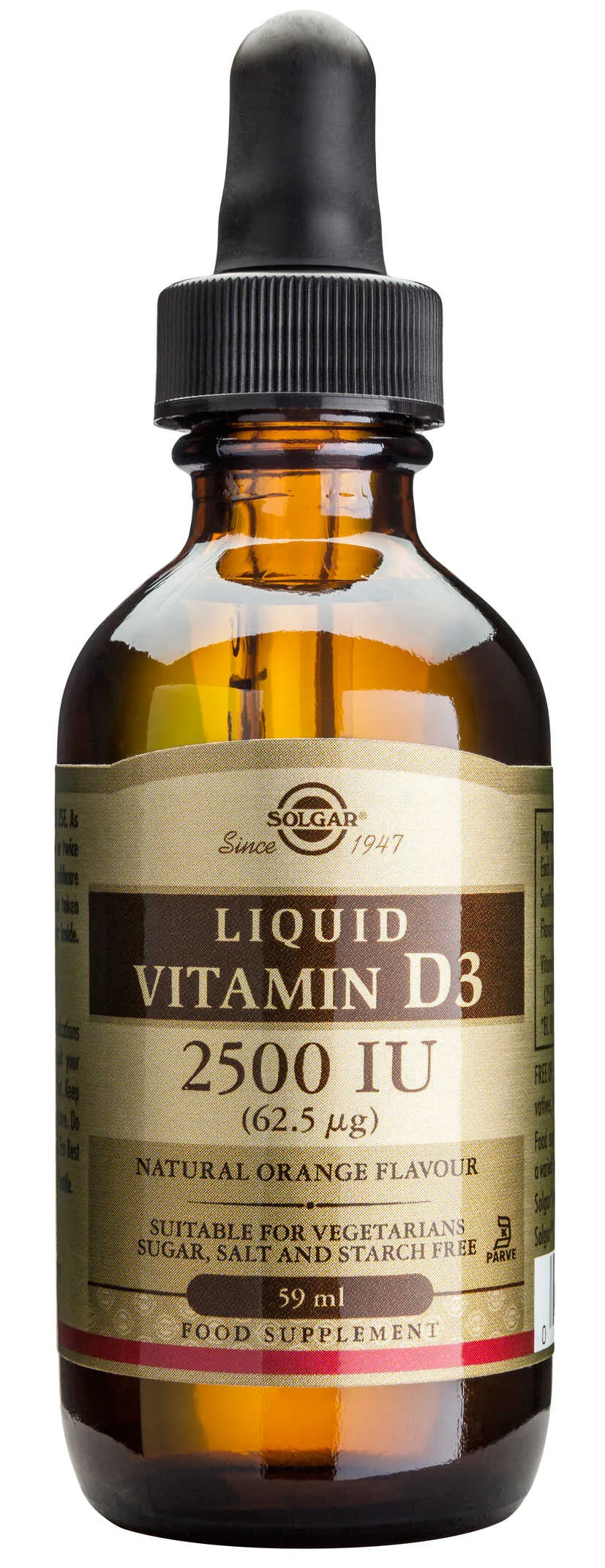 Vitamin D3 2500 UI x 59 ml (Solgar)