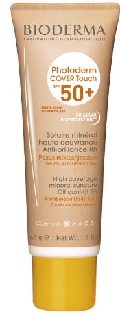 Fluid Photoderm Cover Touch SPF 50+ nuanta aurie, 40 g, Bioderma