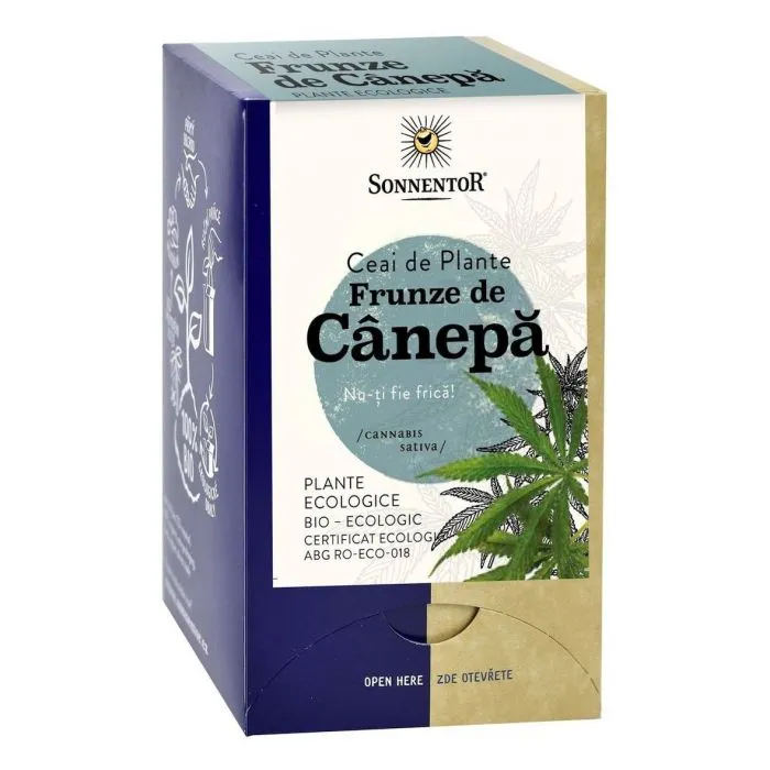 Ceai Frunze Canepa Eco, 18 plicuri, Sonnentor