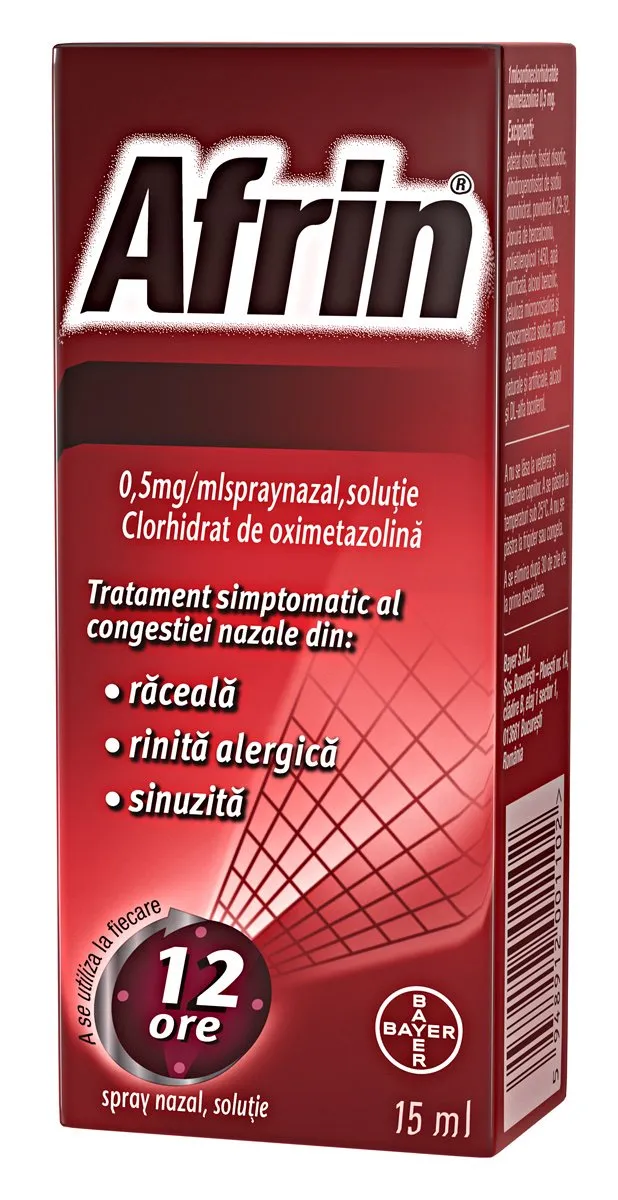 AFRIN SPRAY NAZAL 0.5MG/ML 15ML BAYER