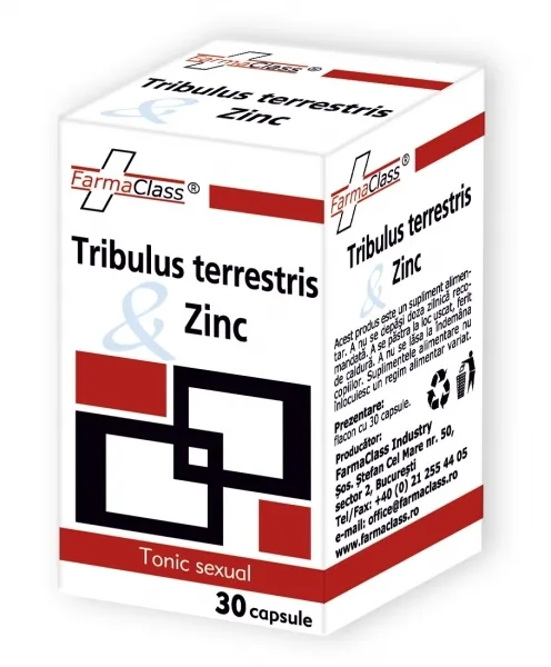 FarmaClass Tribulus Terestris si Zinc x 30 capsule