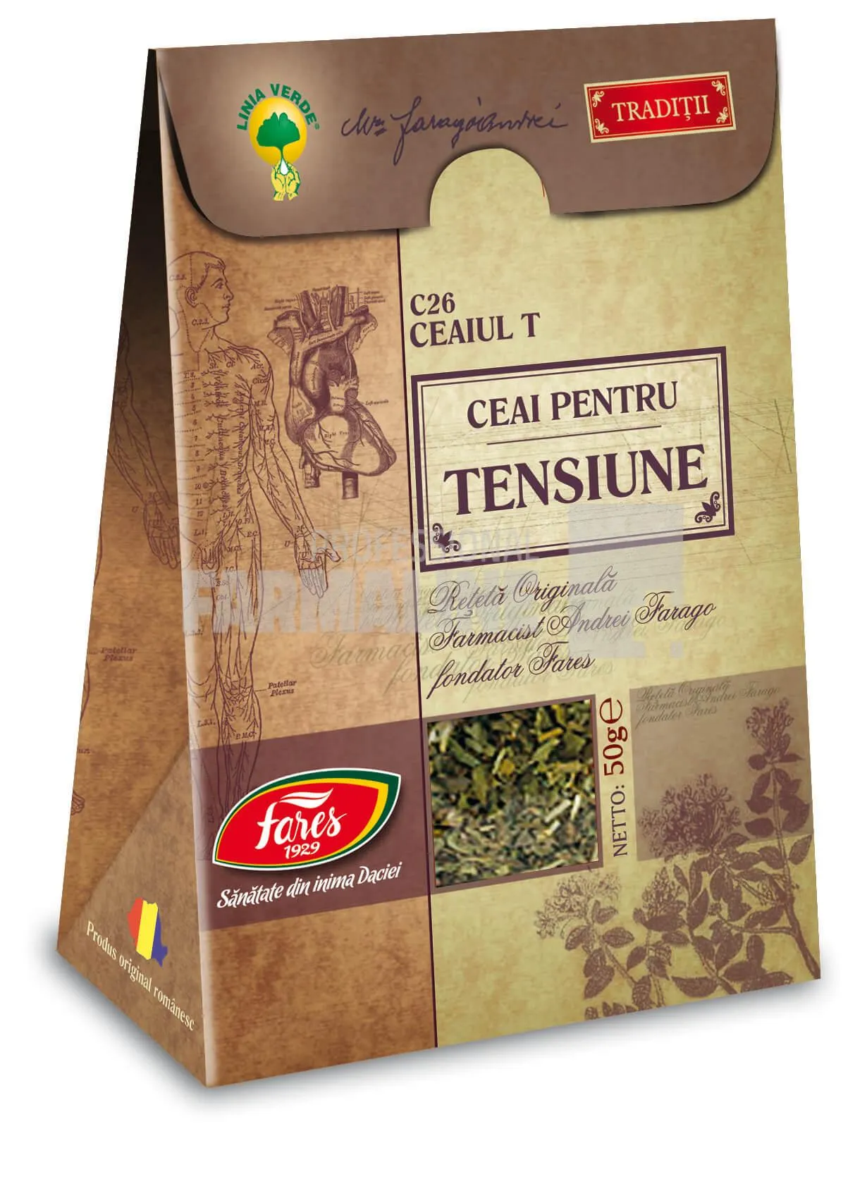 Fares Traditii Ceai tensiune  50 g