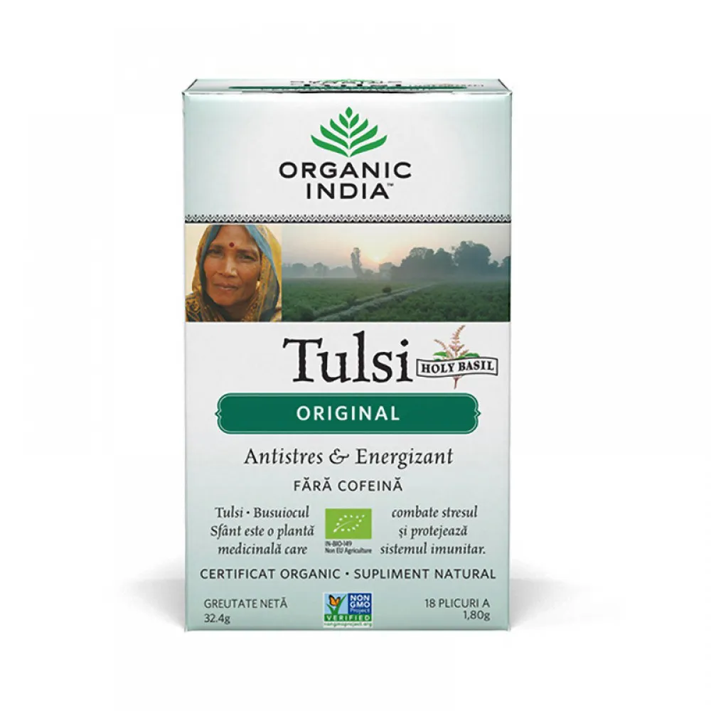 Ceai Tulsi Original (18 plicuri infuzie) , Organic India