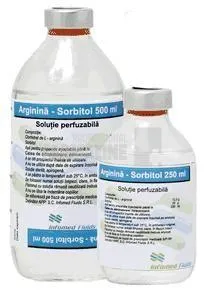 ARGININA SORBITOL x 12 - 250ML SOL. PERF. FARA CONCENTratie INFOMED FLUIDS SRL