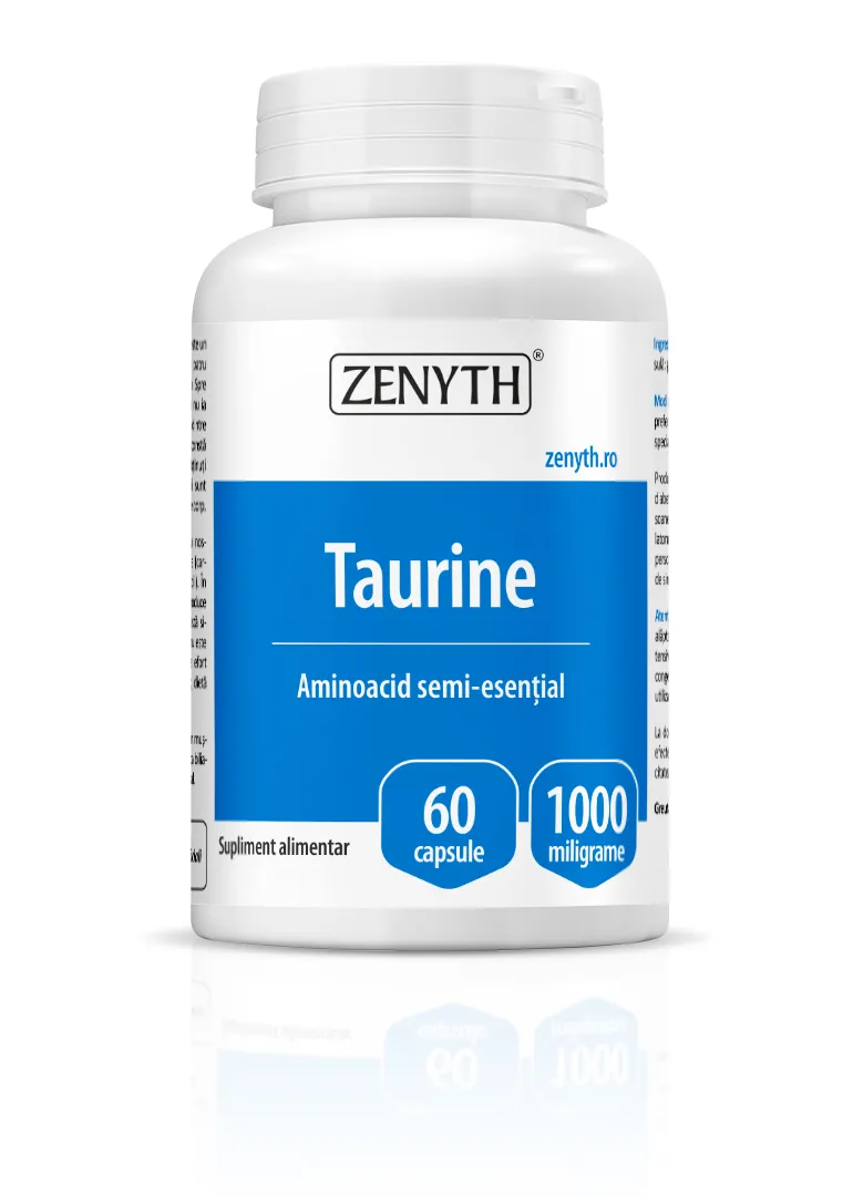 Taurine 1000 mg, 60 capsule, Zenyth