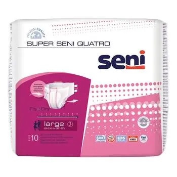 Scutecele cu sistem inchis Super Seni Quatro, Large, 10 bucati, Bella Seni