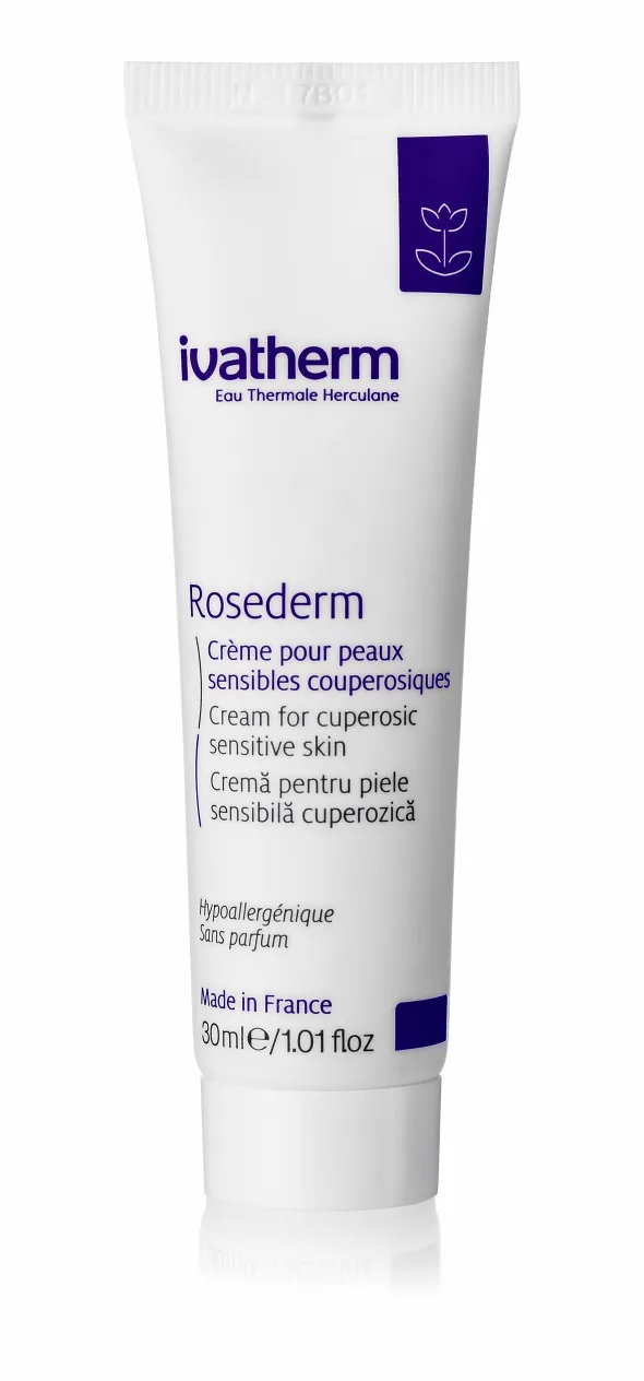 Ivatherm Rosederm crema piele Sensibila Cuperozica 30ml
