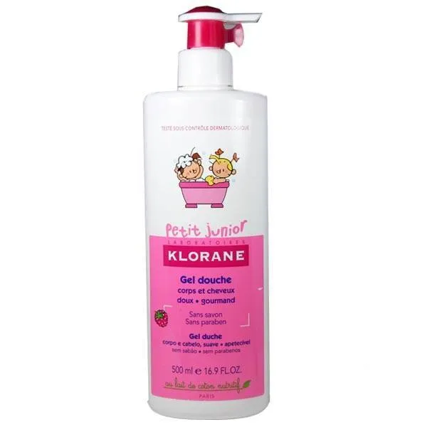 KLORANE JUNIOR GEL CORP-PAR ZMEURA X 500 ML
