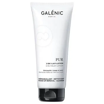 Lapte demachiant 2 in 1 pentru fata si ochi Pur, 200ml, Galenic