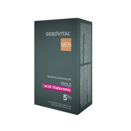 GH3 Men Fiole cu acid hialuronic 5% 3560, 10*2 ml