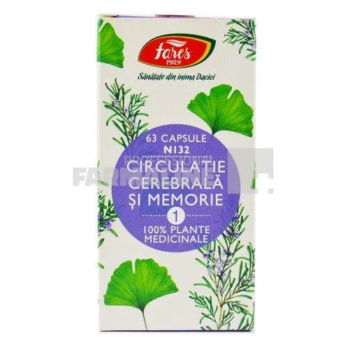 Fares Circulatie cerebrala si memorie 1 N132 63 capsule