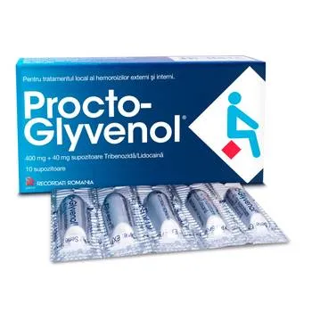 Procto-Glyvenol, 10 supozitoare, Recordati