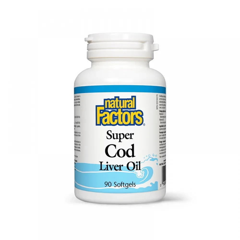 Ulei din ficat de cod 1100 mg (90 capsule), Natural Factors