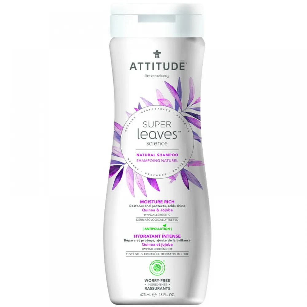 Superleaves Sampon pentru par uscat, aspru si lipsit de stralucire (473 ml), Attitude