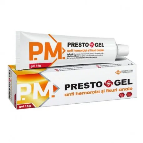 PrestoGel pentru ingrijirea zonei ano-rectale, 15 g