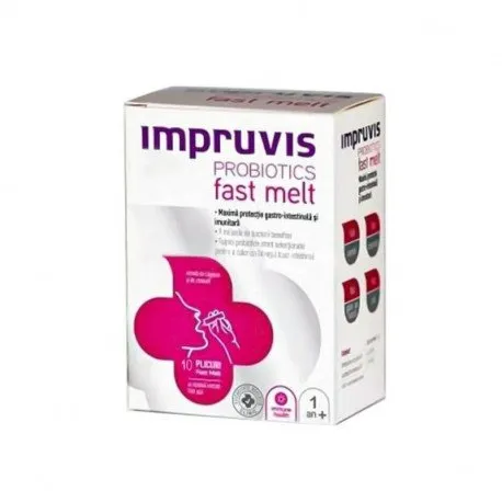 Impruvis Probiotics fast melt, 10 plicuri