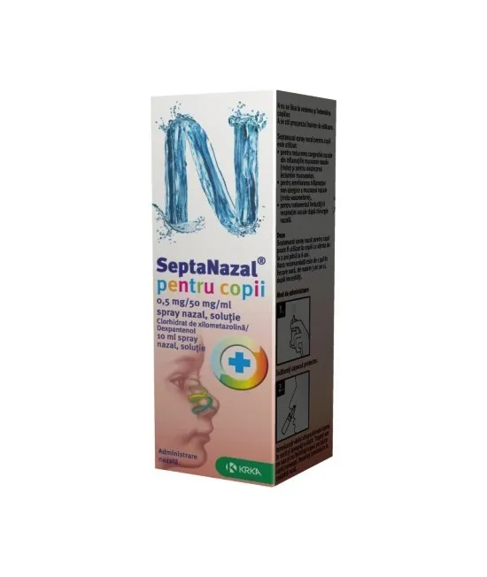 SEPTANAZAL COPII 0.5MG/50MG SPRAY NAZAL 10ML