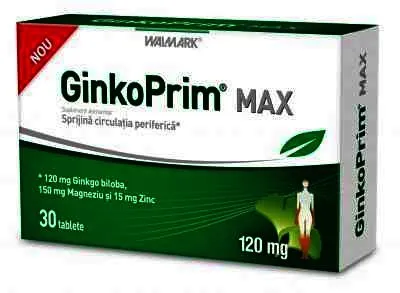 GinkoPrim Max 120mg, 30 tablete, Walmark