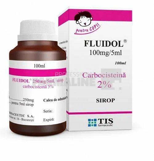 FLUIDOL 100mg/5ml x 1 SOL. ORALA 100mg/5ml TIS FARMACEUTIC SA