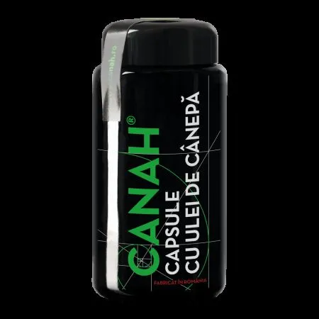 Capsule Bio cu ulei de Canepa, 84 bucati, Canah