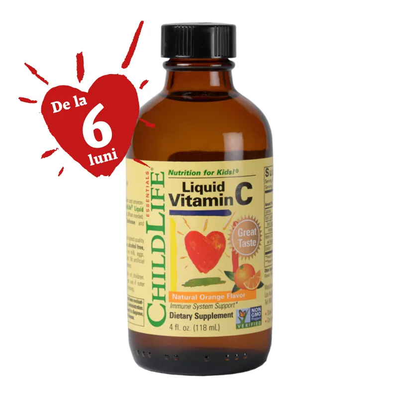 Vitamin C copii orange 118,5ml (ChildLife Essentials)