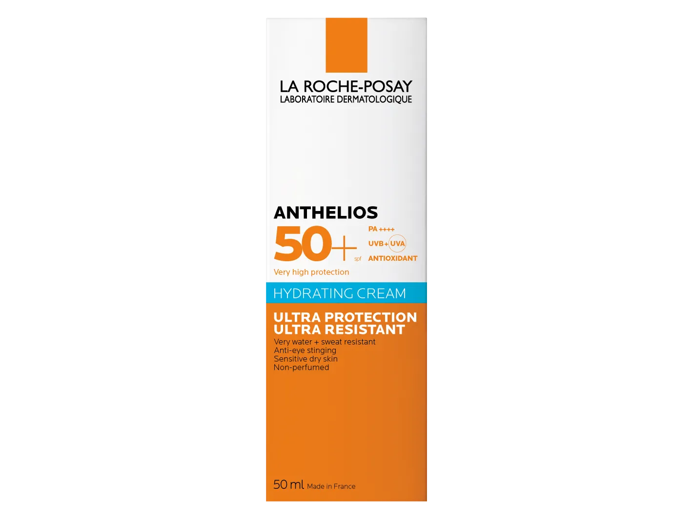 LA ROCHE-POSAY ANTHELIOS Ultra Sensitive cremă potrivită pentru zona ochilor fără parfum. Anti-usturime. SPF 50+