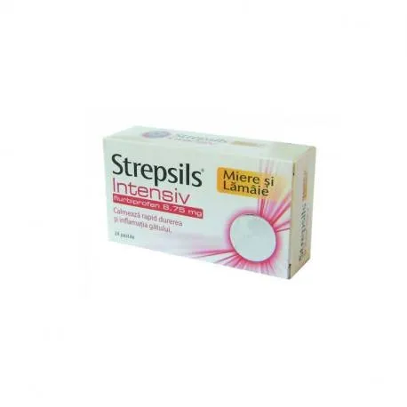 Strepsils intensive miere si lamaie, 24 tablete